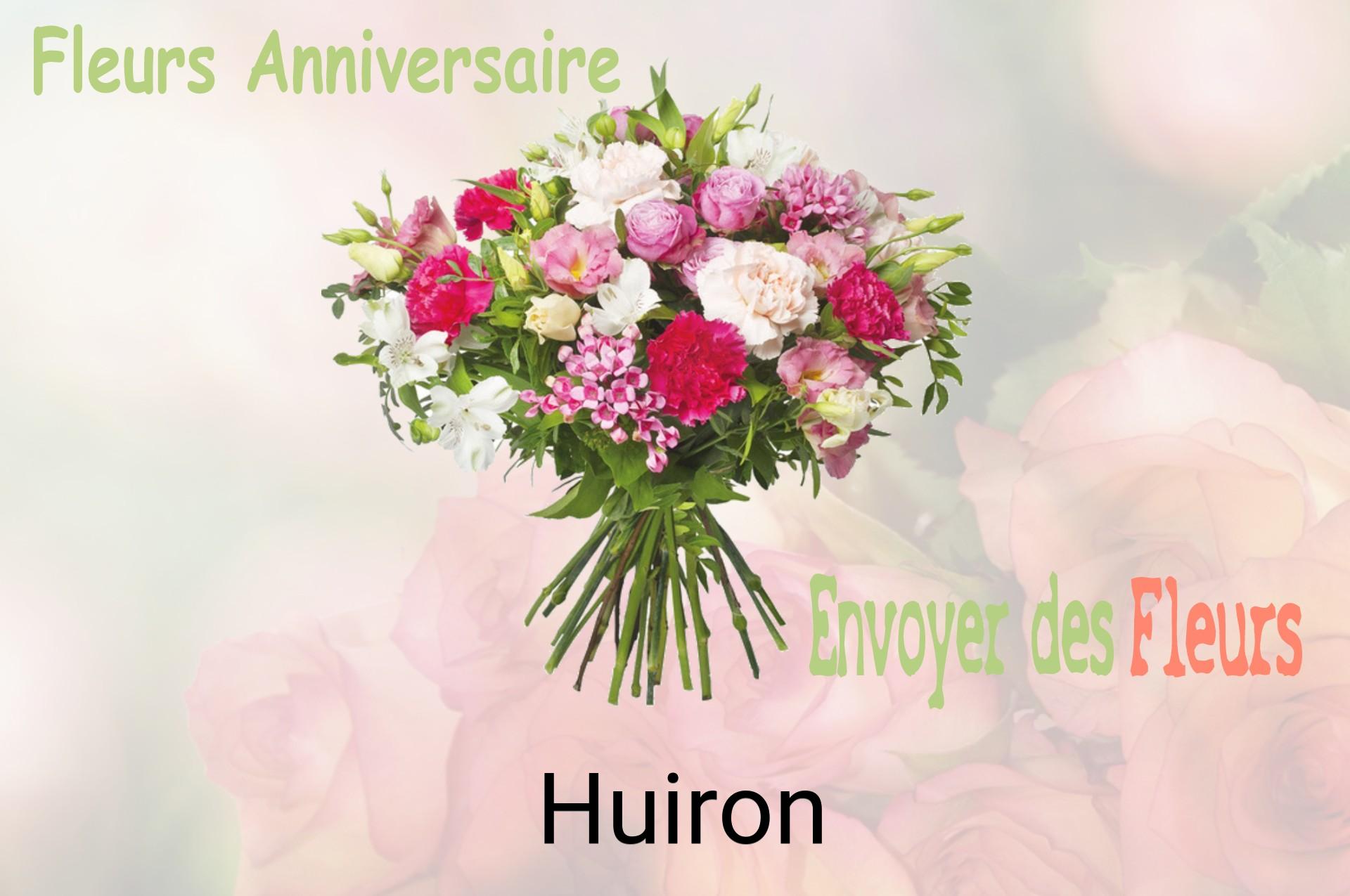 Bouquet de fleurs d’anniversaire livré à Huiron