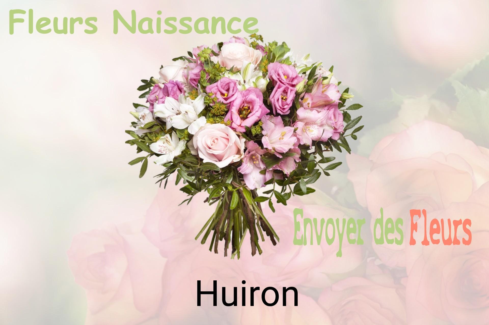 Bouquet de fleurs de naissance livré à Huiron